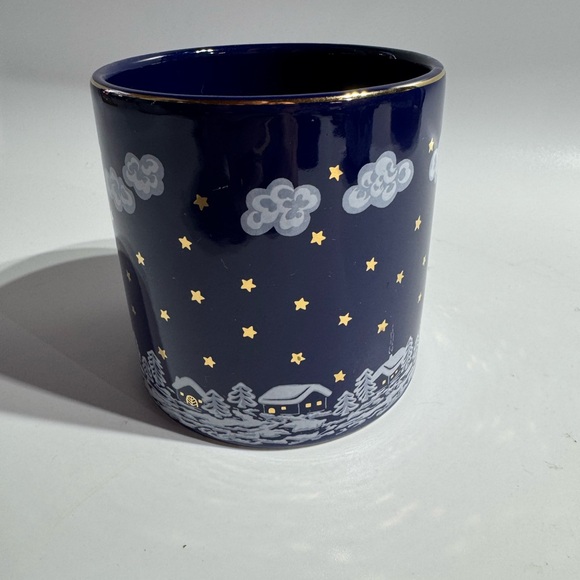 Vintage Waechtersbach Canister Jar Winter Dreams W Germany Cobalt Blue NO LID - Picture 3 of 7